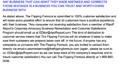 Flipping Formula Scam